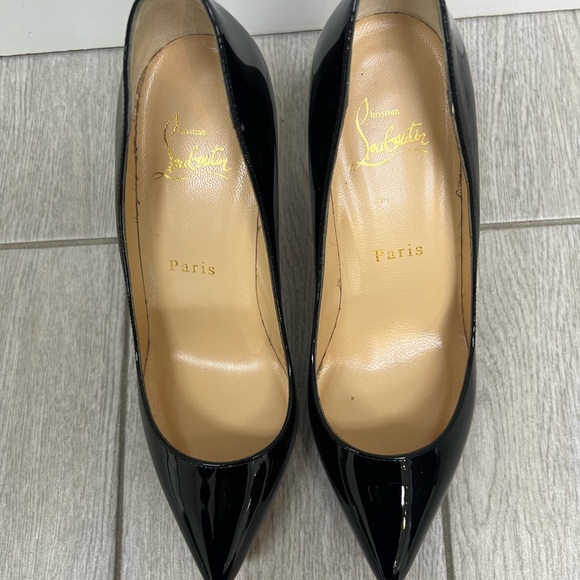 Christian Louboutin Black Pigalle Plato 120 Patent Calf - Picture 6 of 8